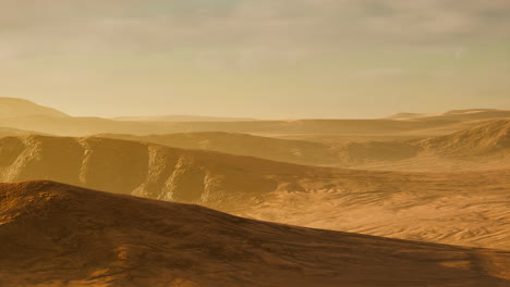 Sonnenuntergang-über-Den-Sanddünen-In-Der-Wüste